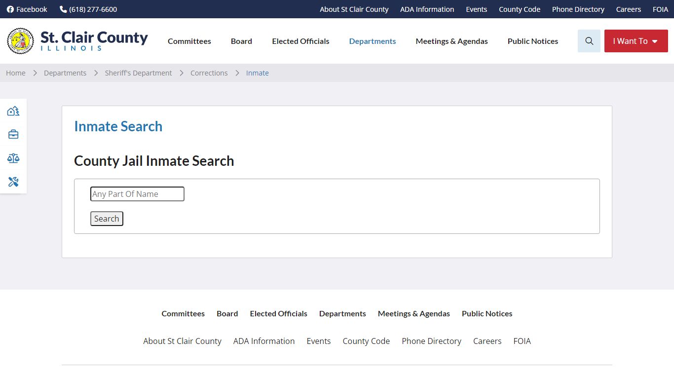 Inmate Search - St. Clair County, Illinois